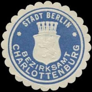 Bild des Verkufers fr Siegelmarke Bezirksamt Charlottenburg zum Verkauf von Veikkos