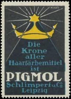 Seller image for Reklamemarke Pigmol fr den Friseur for sale by Veikkos