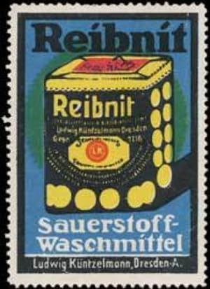 Seller image for Reklamemarke Reibnit Sauerstoff Waschmittel for sale by Veikkos
