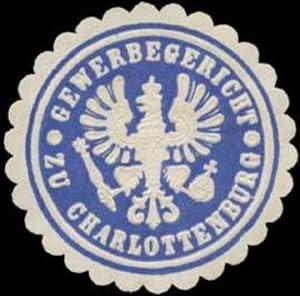 Bild des Verkufers fr Siegelmarke Gewerbegericht zu Charlottenburg zum Verkauf von Veikkos