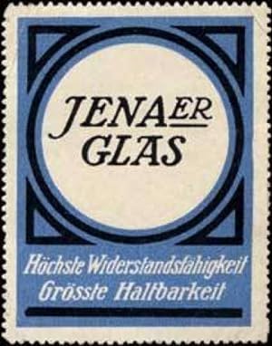 Image du vendeur pour Reklamemarke Jenaer Glas mis en vente par Veikkos