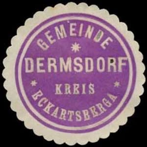 Seller image for Siegelmarke Gemeinde Dermsdorf Kreis Eckartsberga for sale by Veikkos