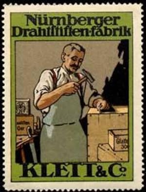 Image du vendeur pour Reklamemarke Nrnberger Drahtstiften-Fabrik mis en vente par Veikkos