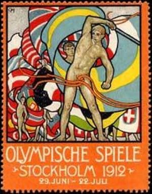 Seller image for Reklamemarke Olympische Spiele for sale by Veikkos