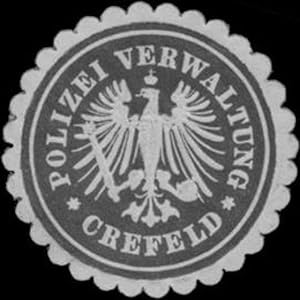 Seller image for Siegelmarke Polizei Verwaltung Krefeld for sale by Veikkos