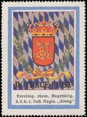 Seller image for Reklamemarke 1. Infanterie Regiment Knig for sale by Veikkos
