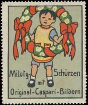Image du vendeur pour Reklamemarke Miloty-Schrzen fr Kinder mis en vente par Veikkos