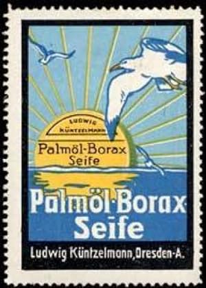 Bild des Verkufers fr Reklamemarke Palml-Borax Seife - Waschmittel zum Verkauf von Veikkos