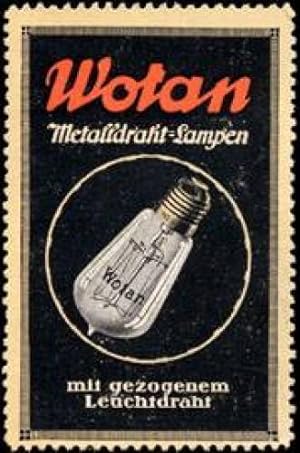 Bild des Verkufers fr Reklamemarke Wotan Beleuchtung zum Verkauf von Veikkos