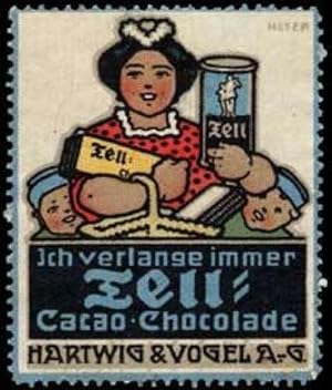 Seller image for Reklamemarke Ich verlange immer Wilhelm Tell Schokolade for sale by Veikkos