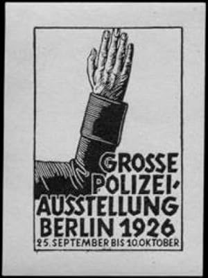 Seller image for Reklamemarke Grosse Polizei - Ausstellung for sale by Veikkos