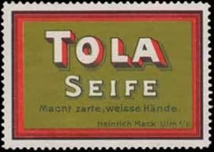 Seller image for Reklamemarke Tola Seife for sale by Veikkos