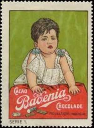 Seller image for Reklamemarke Badenia Cacao-Chocolade for sale by Veikkos