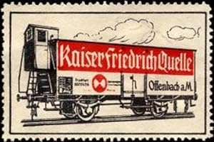 Bild des Verkufers fr Reklamemarke Kaiser Friedrich Quelle zum Verkauf von Veikkos