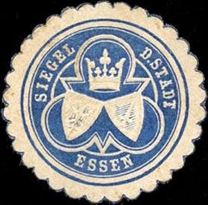 Bild des Verkufers fr Siegelmarke Siegel der Stadt Essen zum Verkauf von Veikkos
