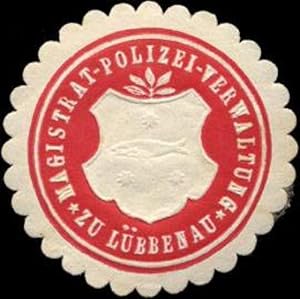 Bild des Verkufers fr Siegelmarke Magistrat-Polizei-Verwaltung zu Lbbenau/Spreewald zum Verkauf von Veikkos