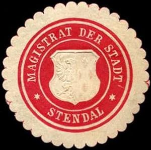 Bild des Verkufers fr Siegelmarke Magistrat der Stadt - Stendal zum Verkauf von Veikkos