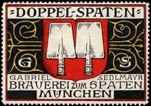 Imagen del vendedor de Reklamemarke Doppel - Spaten Bier a la venta por Veikkos