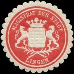 Bild des Verkufers fr Siegelmarke Magistrat der Stadt Lingen zum Verkauf von Veikkos