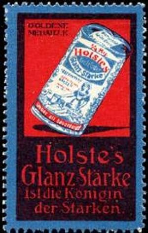 Bild des Verkufers fr Reklamemarke Holstes Glanz - Strke zum Verkauf von Veikkos