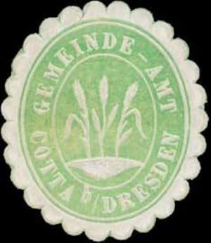 Seller image for Siegelmarke Gemeinde-Amt Cotta bei Dresden for sale by Veikkos