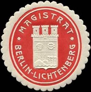 Bild des Verkufers fr Siegelmarke Magistrat Berlin-Lichtenberg zum Verkauf von Veikkos
