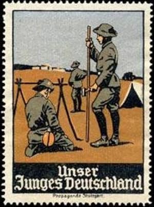 Seller image for Reklamemarke Unser junges Deutschland for sale by Veikkos