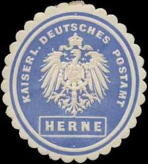 Image du vendeur pour Siegelmarke K. Deutsches Postamt Herne mis en vente par Veikkos