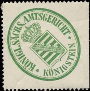 Seller image for Siegelmarke K.S. Amtsgericht Knigstein for sale by Veikkos