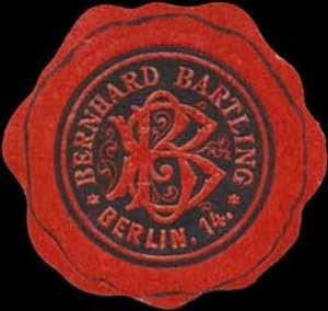 Image du vendeur pour Reklamemarke Mechanische Werkstatt Bernhard Bartling mis en vente par Veikkos