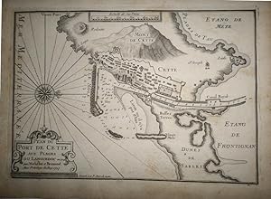 Plan du Port de Cette aux Plages du Languedoc en 1740.