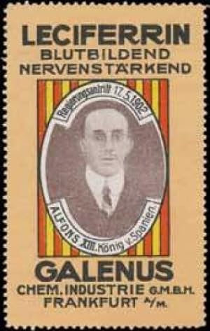 Immagine del venditore per Reklamemarke Alfons XIII. Knig von Spanien venduto da Veikkos