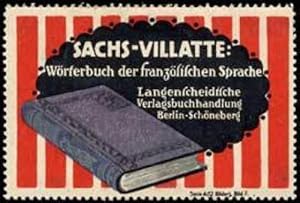 Bild des Verkufers fr Reklamemarke Sachs-Villatte zum Verkauf von Veikkos