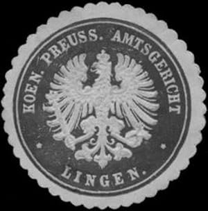 Seller image for Siegelmarke K.Pr. Amtsgericht Lingen for sale by Veikkos