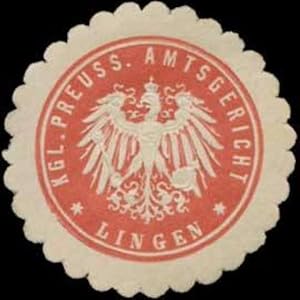 Seller image for Siegelmarke K.Pr. Amtsgericht Lingen for sale by Veikkos