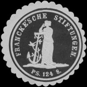 Bild des Verkufers fr Reklamemarke Franckesche Stiftungen zum Verkauf von Veikkos