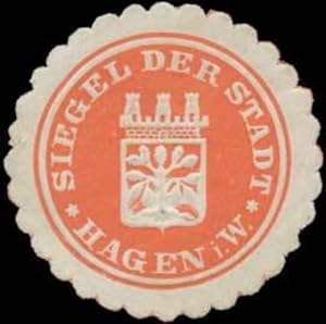 Bild des Verkufers fr Siegelmarke Siegel der Stadt Hagen i.W. zum Verkauf von Veikkos
