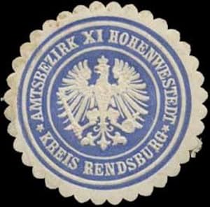 Bild des Verkufers fr Siegelmarke Amtsbezirk XI. Hohenwestedt Kreis Rendsburg zum Verkauf von Veikkos