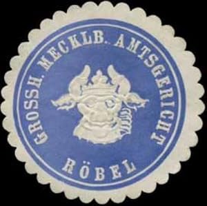 Imagen del vendedor de Siegelmarke Gr. Mecklb. Amtsgericht Rbel a la venta por Veikkos