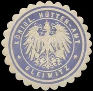 Bild des Verkufers fr Siegelmarke K. Httenamt Gleiwitz zum Verkauf von Veikkos