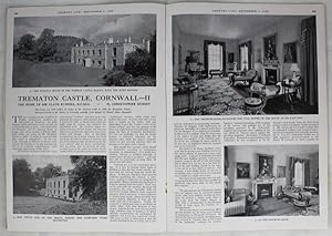 Original Issue of Country Life Magazine Dated September 3rd 1948 with a Main Feature on Trematon ...