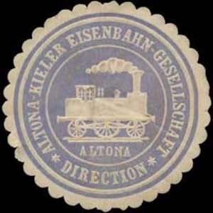 Image du vendeur pour Reklamemarke Altona-Kieler Eisenbahn-Gesellschaft mis en vente par Veikkos