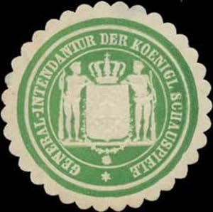 Bild des Verkufers fr Siegelmarke General-Intendantur der K. Schauspiele zum Verkauf von Veikkos