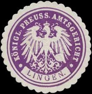 Seller image for Siegelmarke K.Pr. Amtsgericht Lingen for sale by Veikkos