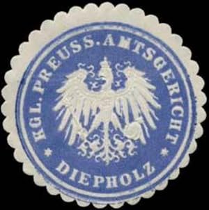Bild des Verkufers fr Siegelmarke K.Pr. Amtsgericht Diepholz zum Verkauf von Veikkos