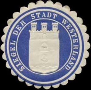 Bild des Verkufers fr Siegelmarke Siegel der Stadt Westerland/Sylt zum Verkauf von Veikkos