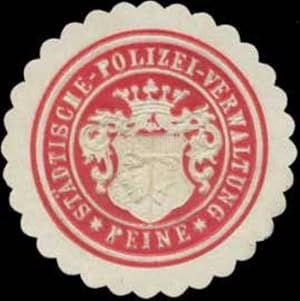 Bild des Verkufers fr Siegelmarke Stdtische Polizei-Verwaltung Peine zum Verkauf von Veikkos