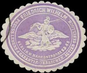 Image du vendeur pour Reklamemarke Friedrich Wilhelm Versicherung mis en vente par Veikkos