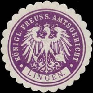 Seller image for Siegelmarke K.Pr. Amtsgericht Lingen for sale by Veikkos