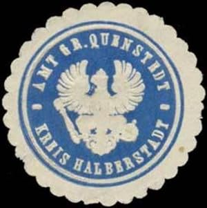 Seller image for Siegelmarke Amt Gr. Quenstedt Kreis Halberstadt for sale by Veikkos